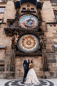 One of the most popular locations for a photo shoot in Prague is the area under the Prague Astronomical Clock