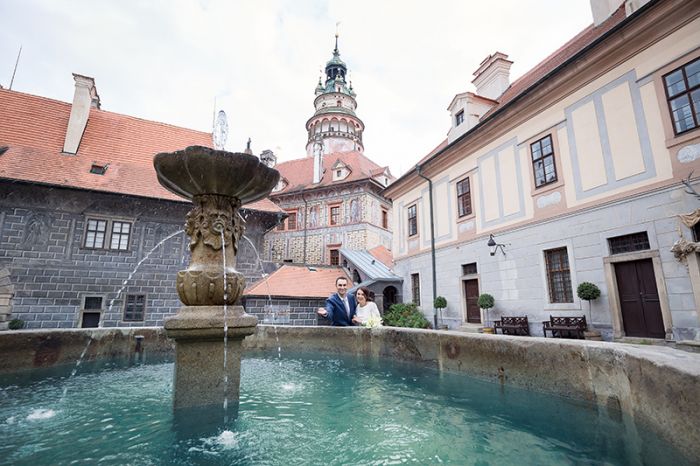 В Чешском Крумлове множество прекрасных локаций для фотосессии.
