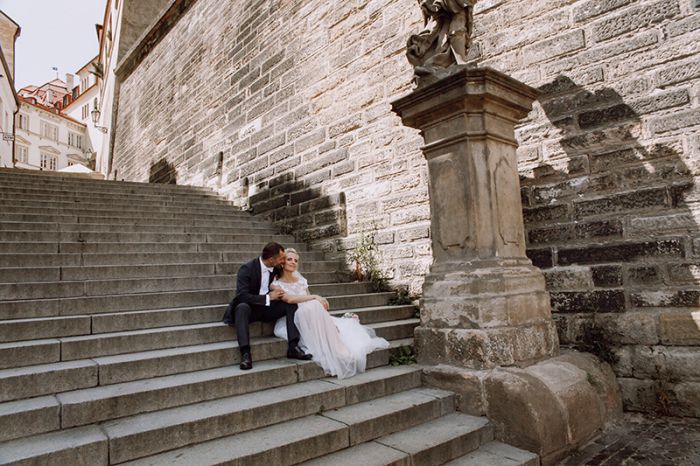 Prague Castle is a great place for a wedding walk