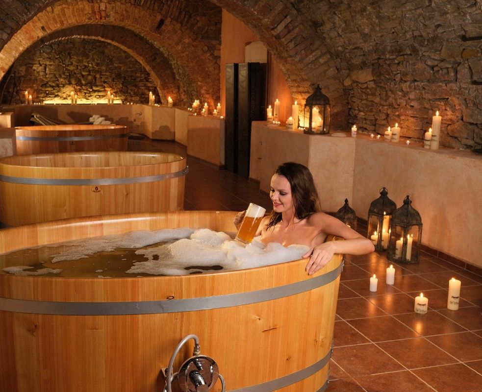 The Wichterle Manor has a beer spa.