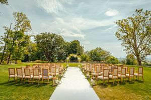 There are several locations in the park for the wedding ceremony. In the photo - location number 2