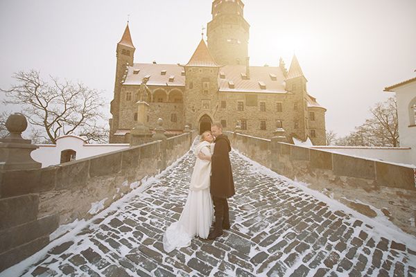 Зимой замок Боузов по-особому прекрасен